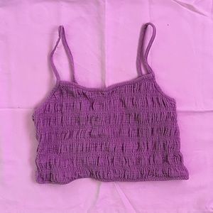 Pacsun LA hearts lilac textured tank top